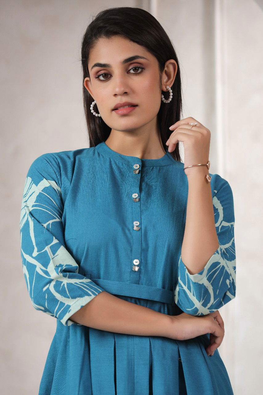 Cotton Flex 1 By Label Khoj Cotton Flex Western Style Party Wear Kurtis Wholesale Online
